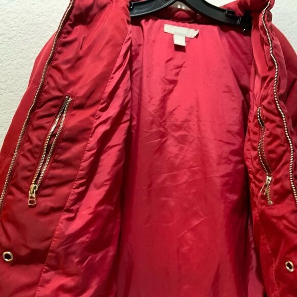 J Crew Puffer size L winter jacket Red - Picture 10 of 11